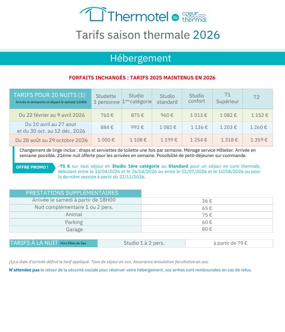 tarif thermotel site internet tarif thermotel site internet